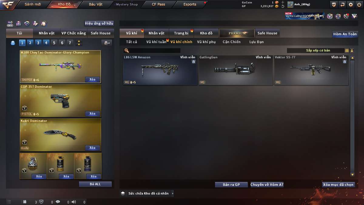 shop acc cf uy tin gia re